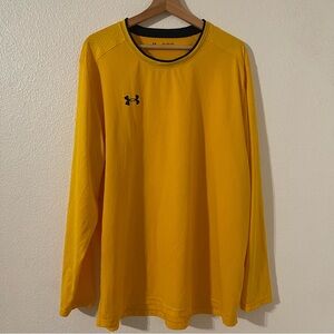 Under Armour Men's Wall Goalkeeper Jersey Steeltown Gold and Black 3XL